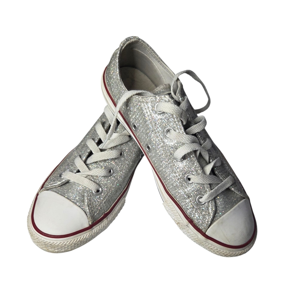 Silver Glitter Sneakers